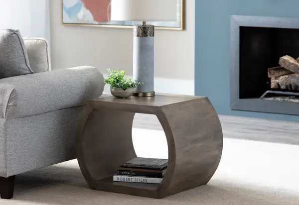 INFINITY GREY END TABLE